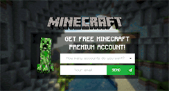 Desktop Screenshot of minecraftaccounts.net