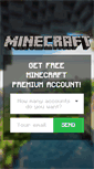 Mobile Screenshot of minecraftaccounts.net